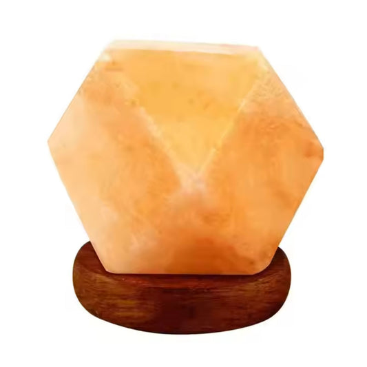 Diamond Shaped Himalayan Salt Lamp