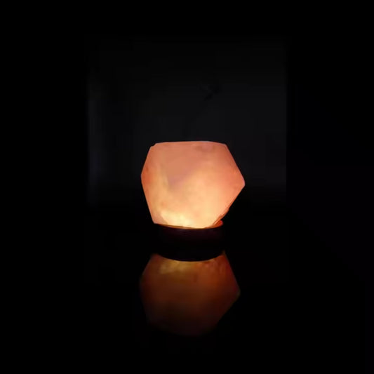 Diamond Shaped Himalayan Salt Lamp