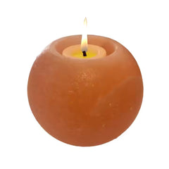 Himalayan Salt Ball Shaped Candle Holder