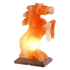 Horse Shape Pink Crystal Salt Lamp