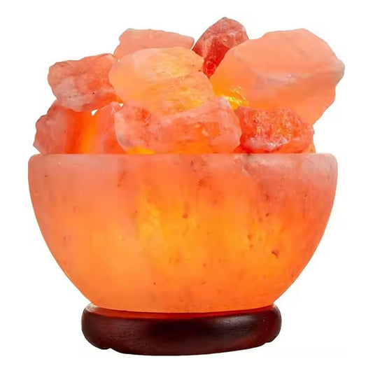 Bowl Shaped Glow Natural Pink Himalayan Salt Lamp