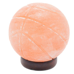 Hand Crafted Basket Ball Shaped Himalayan Rock Salt Lamp Home Decoration