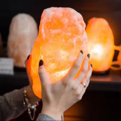 Stone Shape Pure natural Household Decorative Crystal Salt Lamp office decoration Exquisite Night Lamp