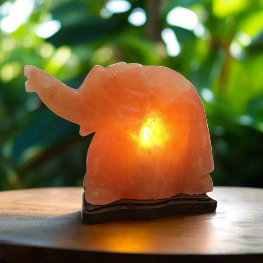 Himalayan Pink Salt Elephant Shape Lamp (Big Size) for Home Decoration