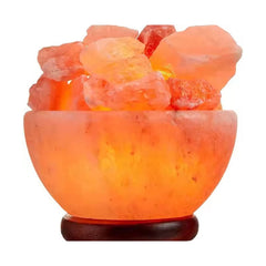 Bowl Shaped Glow Natural Pink Himalayan Salt Lamp