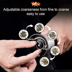 Premium Household Item Travel Salt and Pepper Grinder Set with Wooden Standing Tray Seasoning Shaker Pepper Grinder