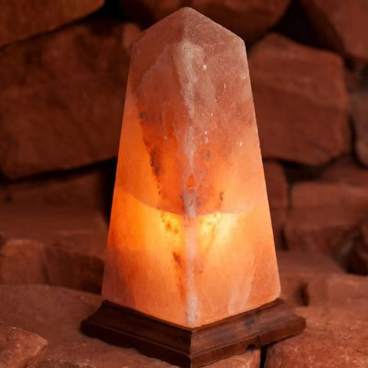 Himalayan Salt Obelisk Shape Lamp