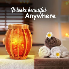 Globe Shape Wooden Basket Ball with Chunks Organic Material best decoration for home and office