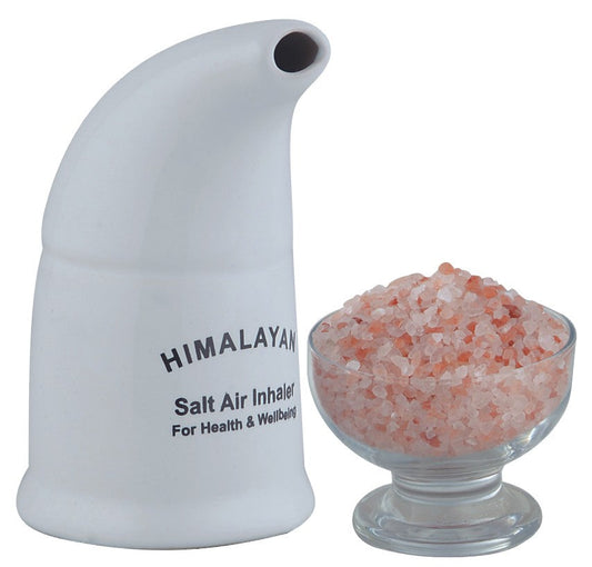 Ceramics Salt Pipe Inhaler with 1lb Refill Himalayan Salt