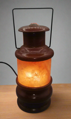 Wooden Lantern Himalayan Salt Lamp by Fafa